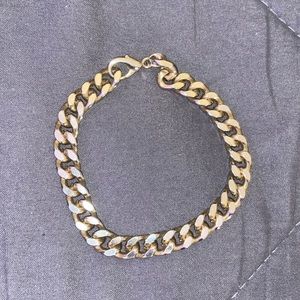 Silver Gold Chain Bracelet